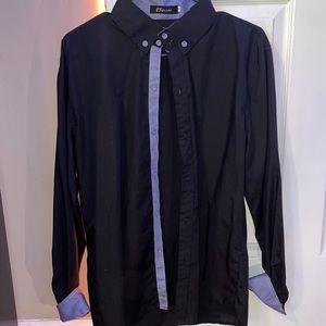 Black and Purple Dress Shirt
